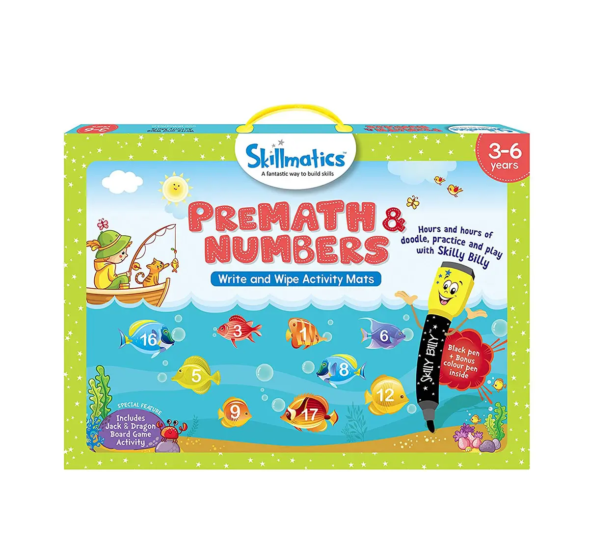 Skillmatics Educational Game Premath And Numbers, 3-6 Years, Multicolor Games for Kids age 3Y+ 