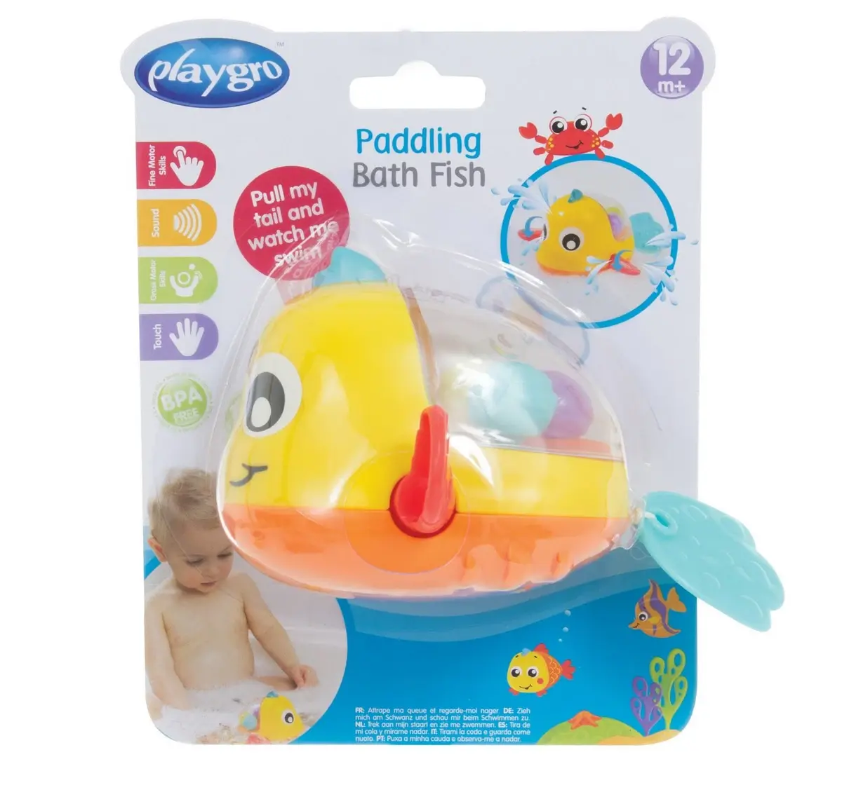 Playgro Bath Playthings Padding Bath Fish Multicolor 12 To 36 Months