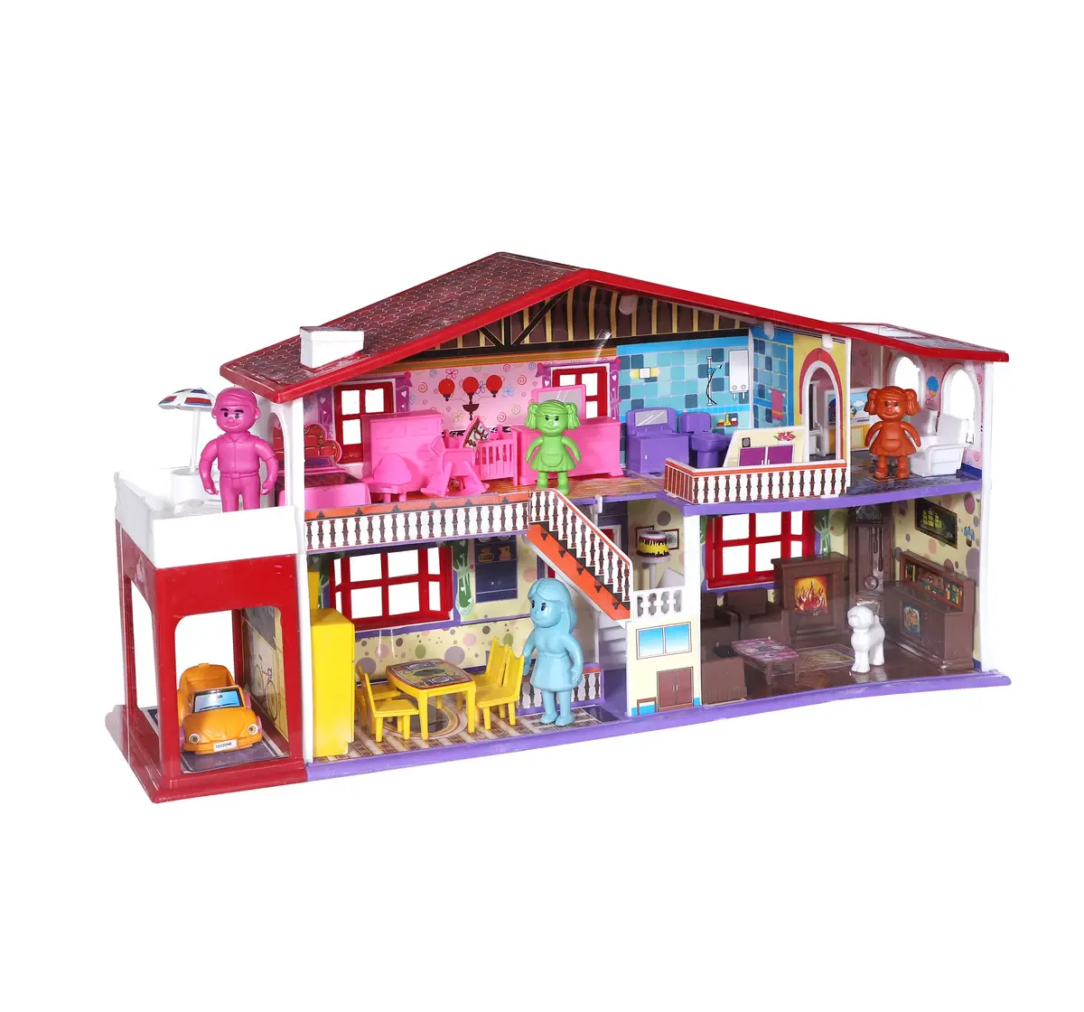 Toyzone Deluxe Doll House Multicolour, 3Y+