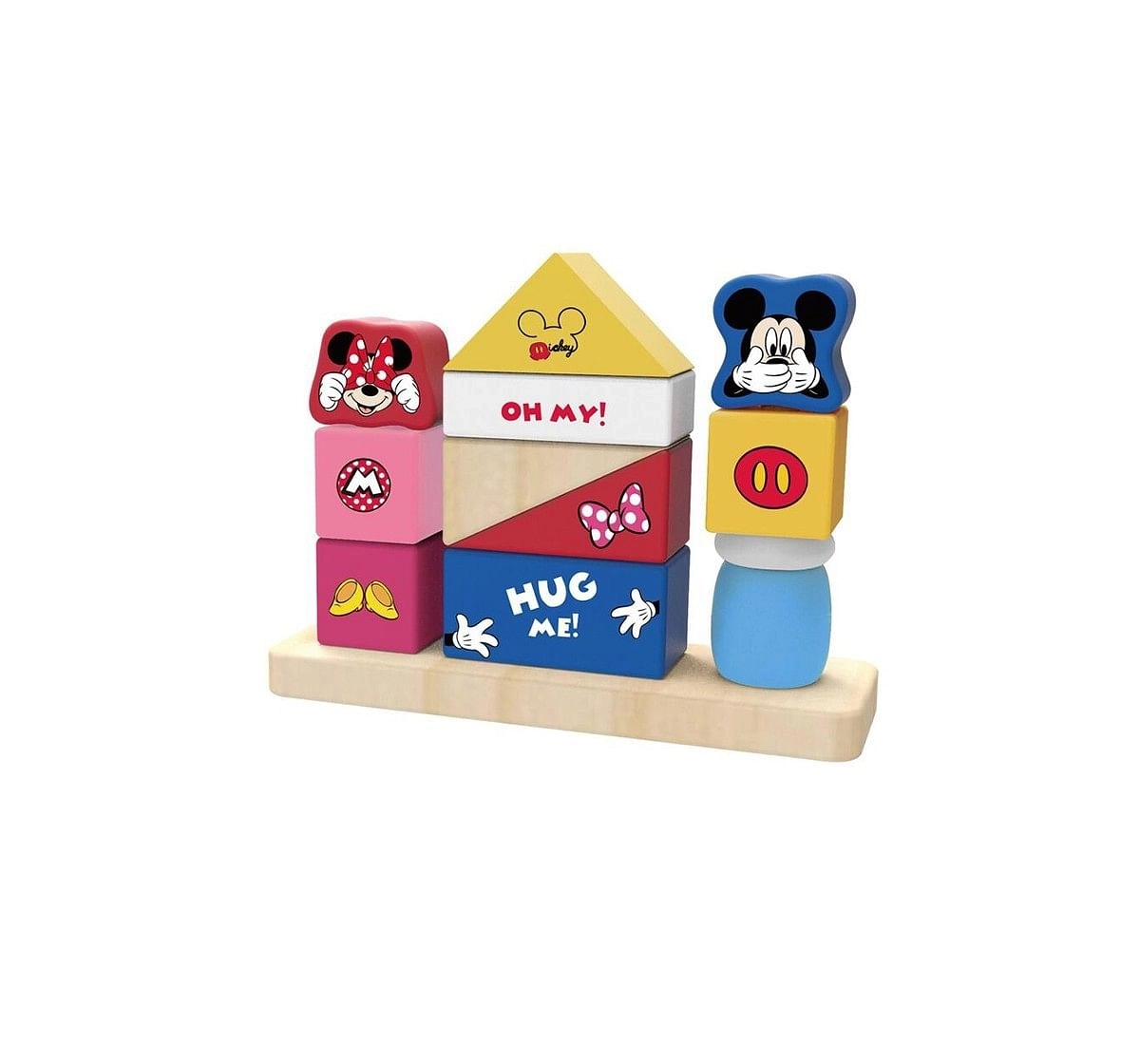 Disney Baby 12PC Wooden Blocks for Kids age 12M+ 