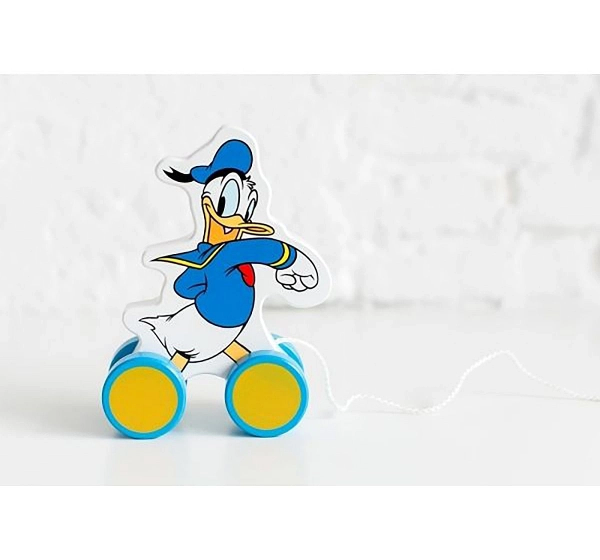 Disney Donald Pull Along Wooden Toy for Kids age 1Y+ 