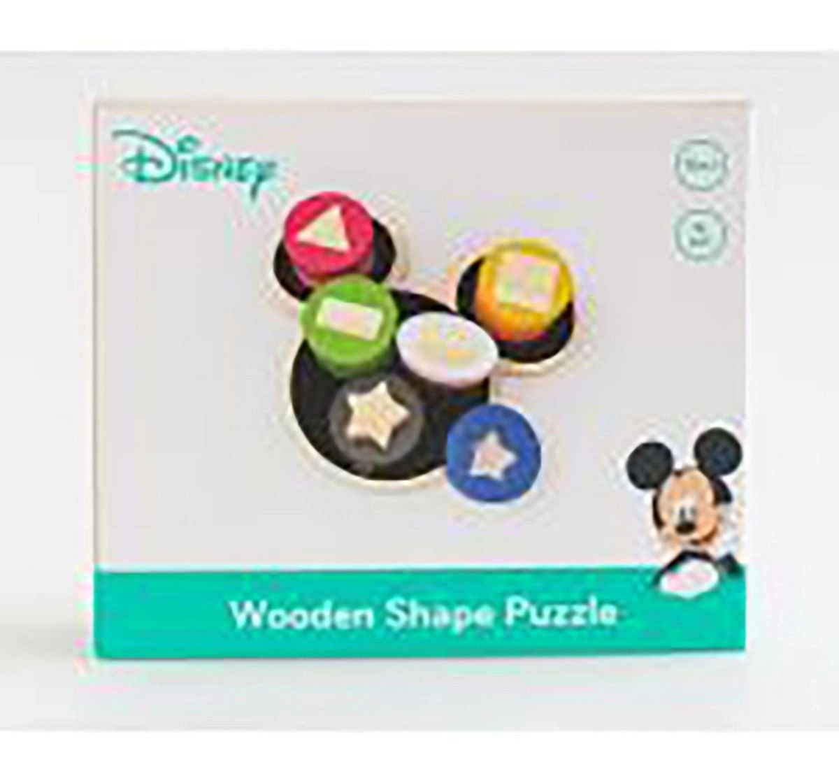 Disney Mickey 16PC Wooden Shape Puzzle for Kids age 1Y+ 