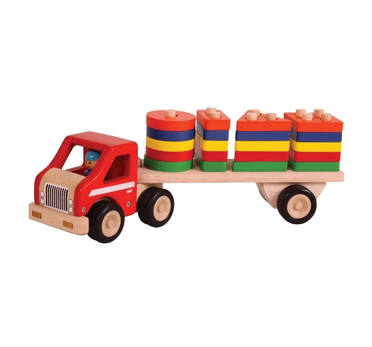 Brainsmith Super Shape Sorting Lorry Wooden Toy for Kids age 2Y+ 