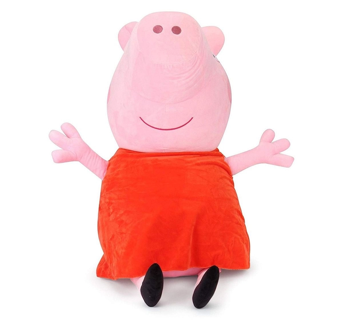 Peppa George Pig  Multi Color 46 Cm Soft Toy for Kids age 0M+ (Orange)