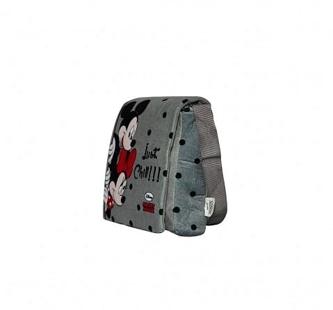 Disney Happiness Zipper Closure Mickey Mouse Printed Sling Bag_Grey_Free Size Plush Accessories for Kids age 12M+ - 27.94 Cm 