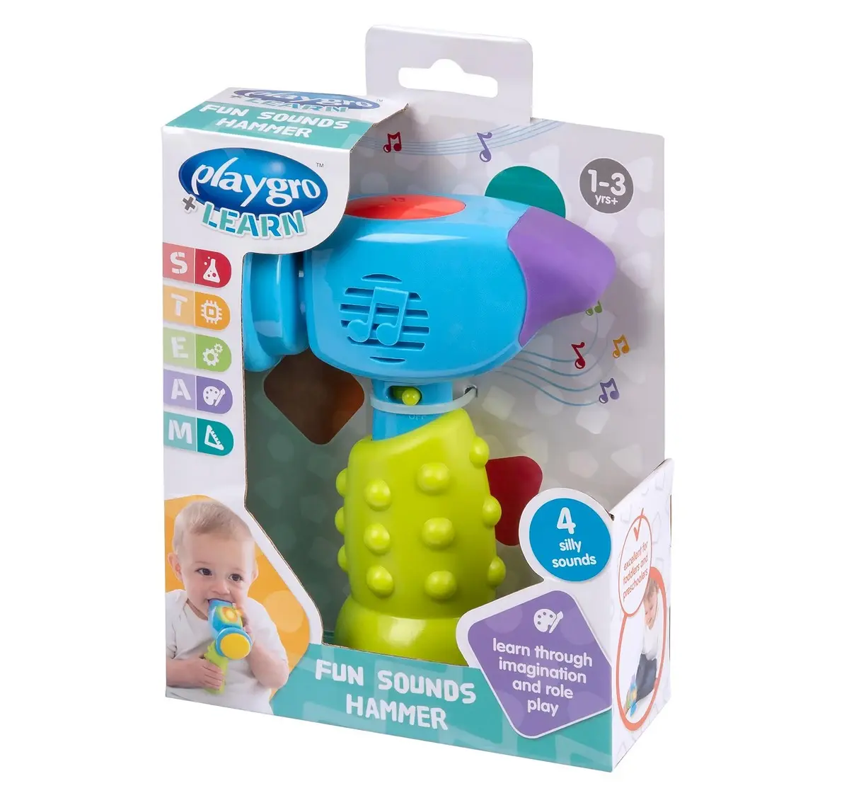 Playgro Early Learning Fun Sounds Hammer  Multicolor 12 To 36 Months