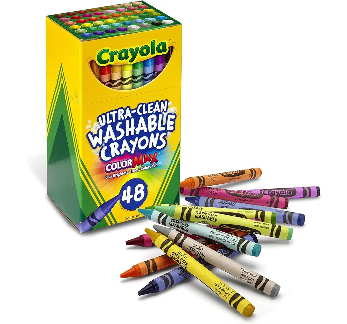 Crayola Ultra Clean Crayons, 48 pieces, 3Y+