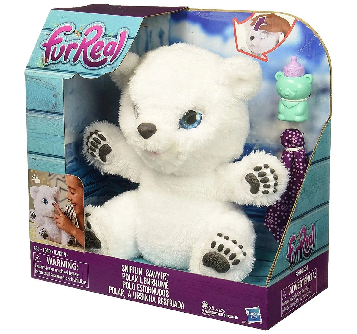 Furreal Friends Snifflin’ Sawyer Interactive Soft Toys for Kids age 4Y+ - 27.9 Cm 