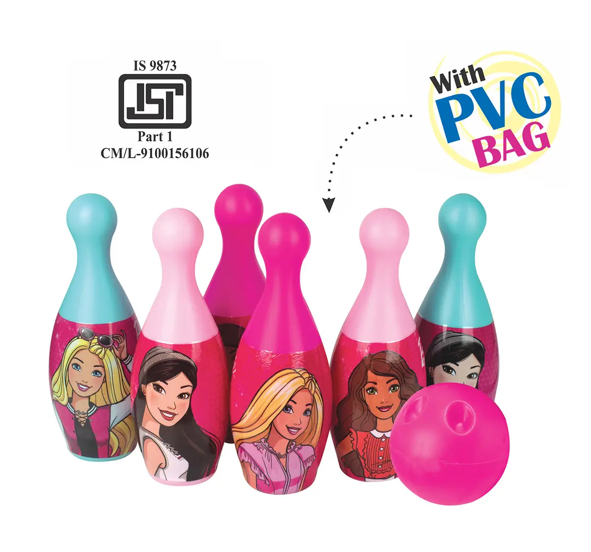ITOYS Unicorn Bowling Set, Multicolour, 3Y+