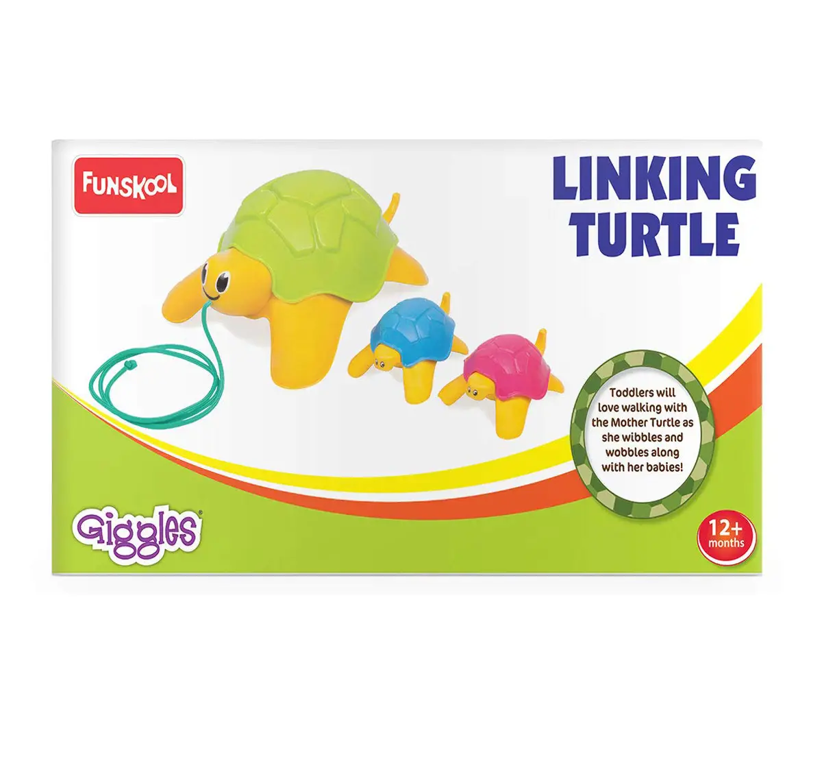 Funskool Linking Turtle Plastic Multicolour 12M+