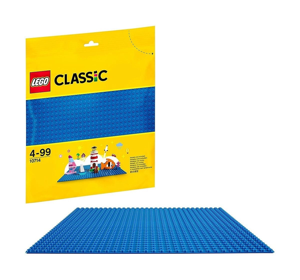 Lego Classic  Baseplate Supplement 10714  Blocks for Kids age 4Y+ (Blue)