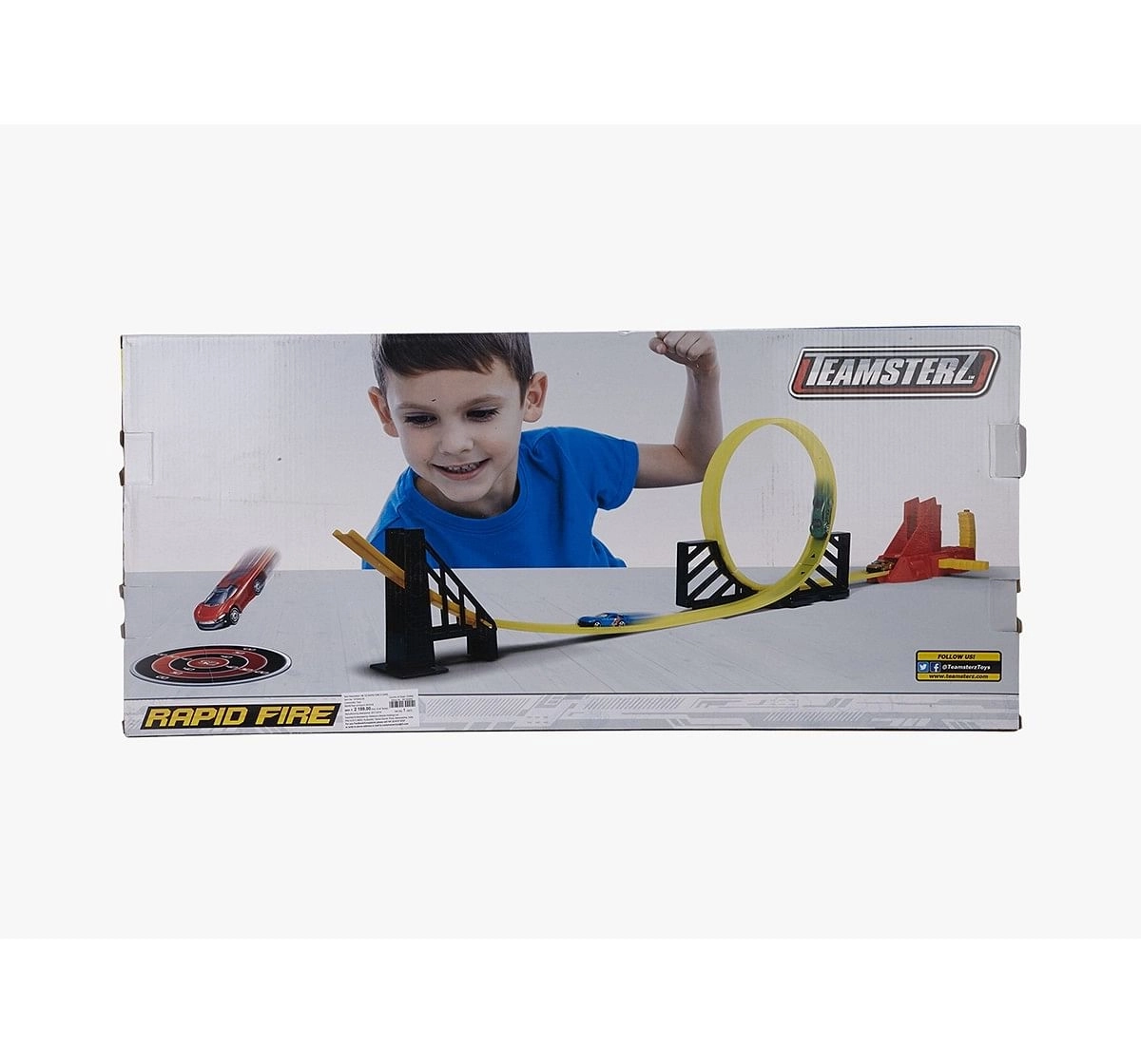 Teamsterz Rapid Fire- 5 Cars  Tracksets & Train Sets for Kids age 3Y+ 