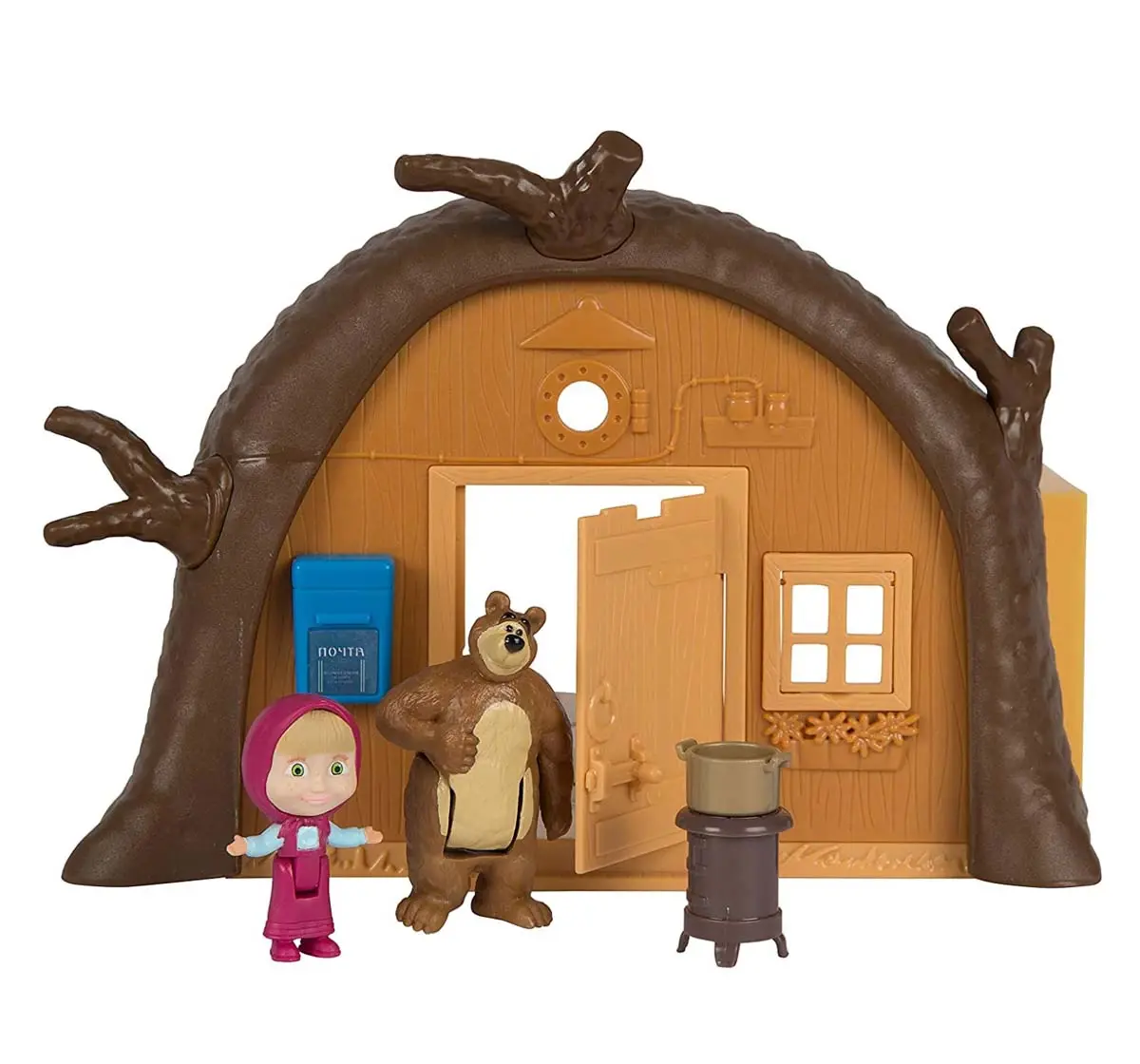 Masha And The Bear House Doll House & Accessories for Kids, 3Y+ 