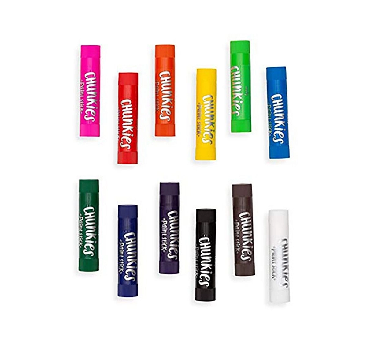 Ooly Chunkies Paint Sticks - 12Pcs School Stationery for Kids age 3Y+ 