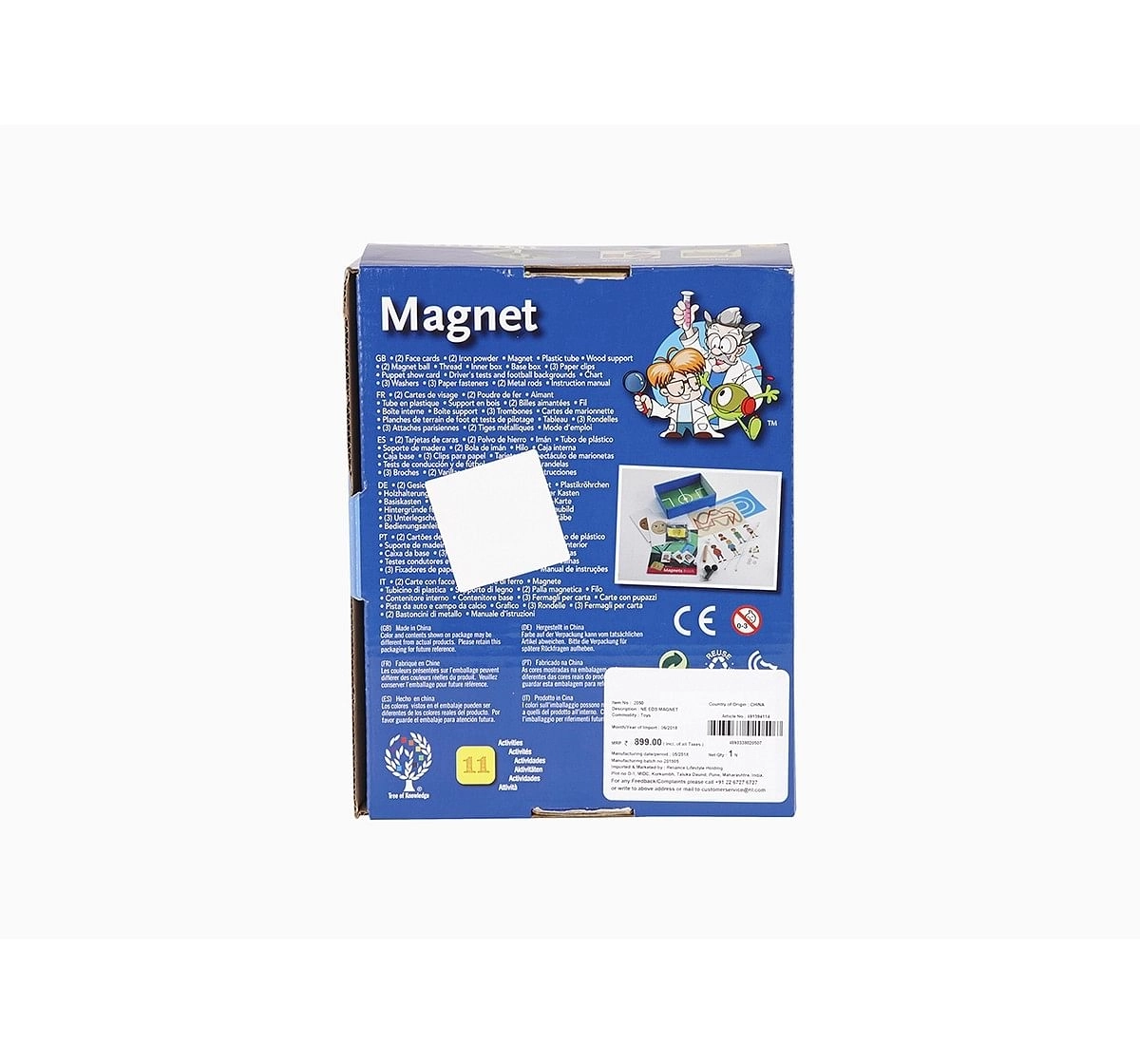 Eduscience Tree Of Knowledge Magnet Kit-11 Activities Science Kits for Kids age 8Y+ 