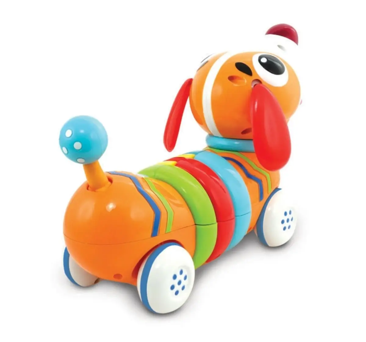 WinFun Walk with Me Puppy, Remote Control Rainbow Puppy for Kids, 18M+