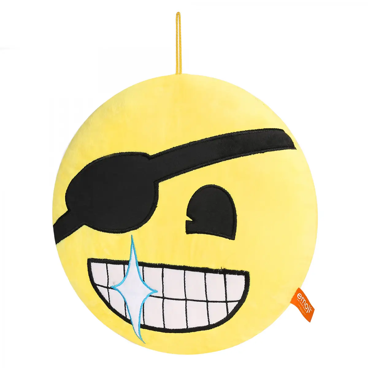 Emoji Eye Patch Face Plush Cushion, 3Y+