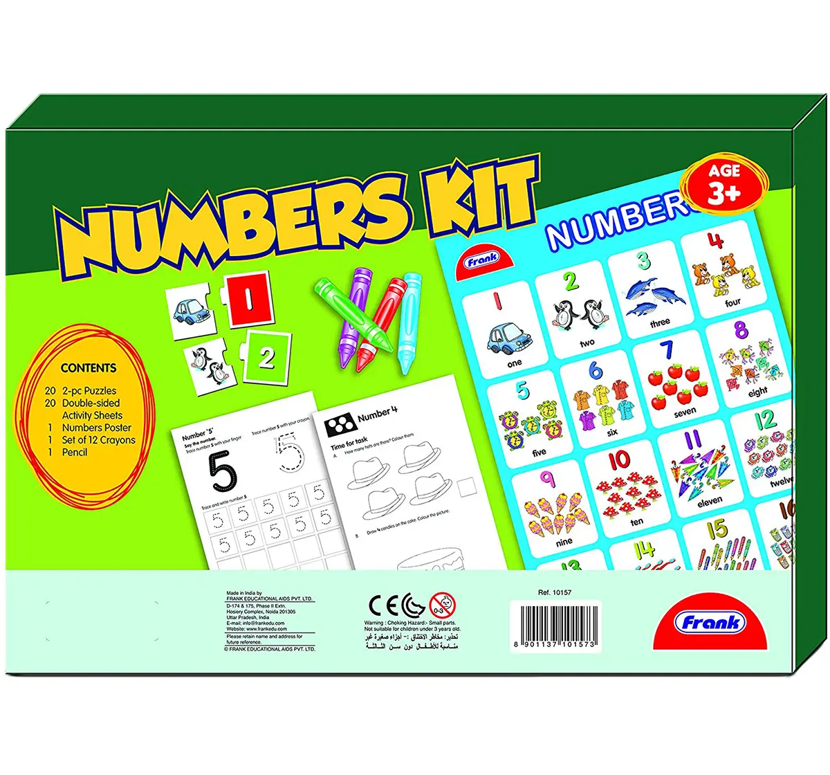 Frank  Numbers Kit  Puzzle for Kids age 3Y+ 