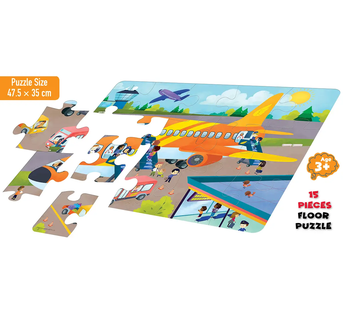 Frank Aeroplane Floor Puzzle for Kids age 3Y+ 