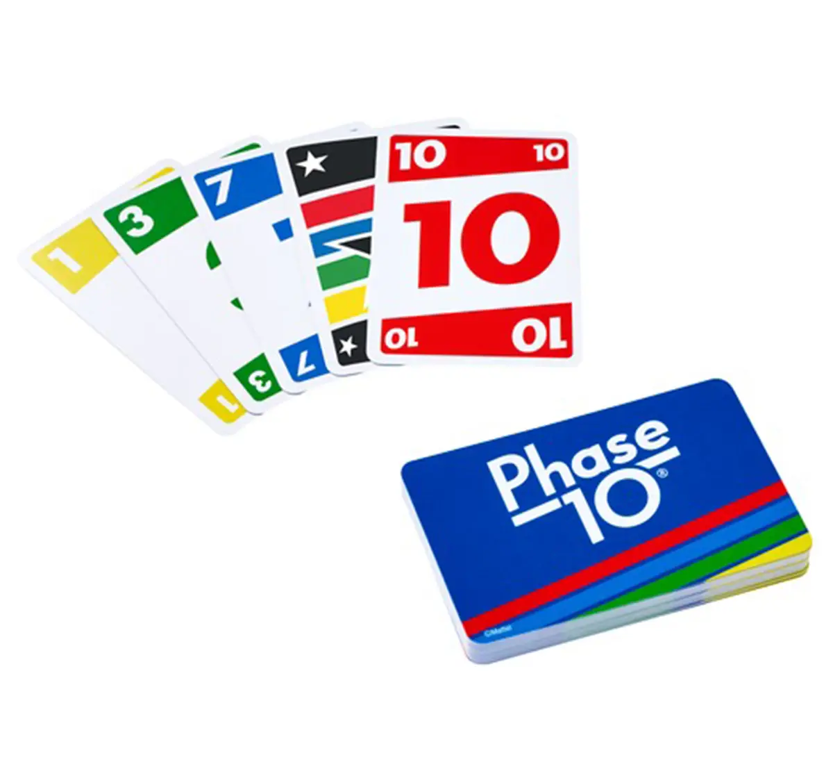 Mattel Games Games Phase 10 Card Game Intl,  6Y+ (Multicolor)