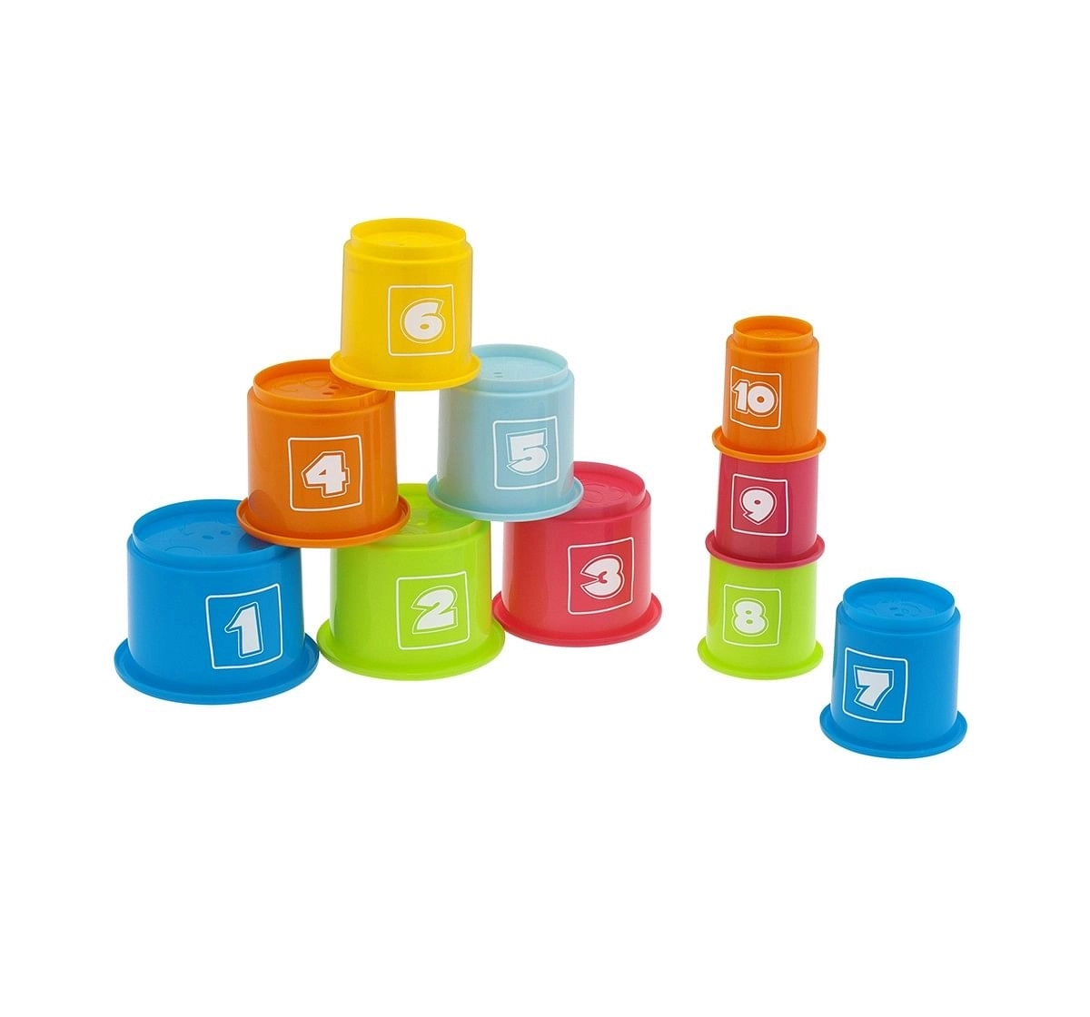 Chicco 2 in 1 Stacking Cups Activity Toy for Kids age 6M+ 