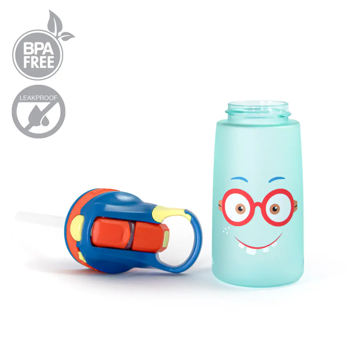 Rabitat Snap Lock Sipper Bottle Shyguy 410 ml For Kids of Age 3Y+, Multicolour