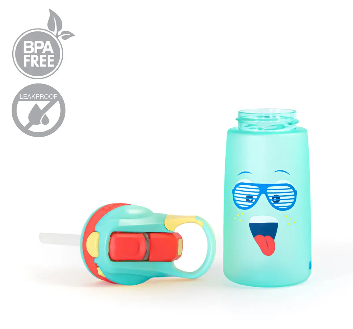 Rabitat Snap Lock Sipper Bottle Spunky 410 ml For Kids of Age 3Y+, Multicolour