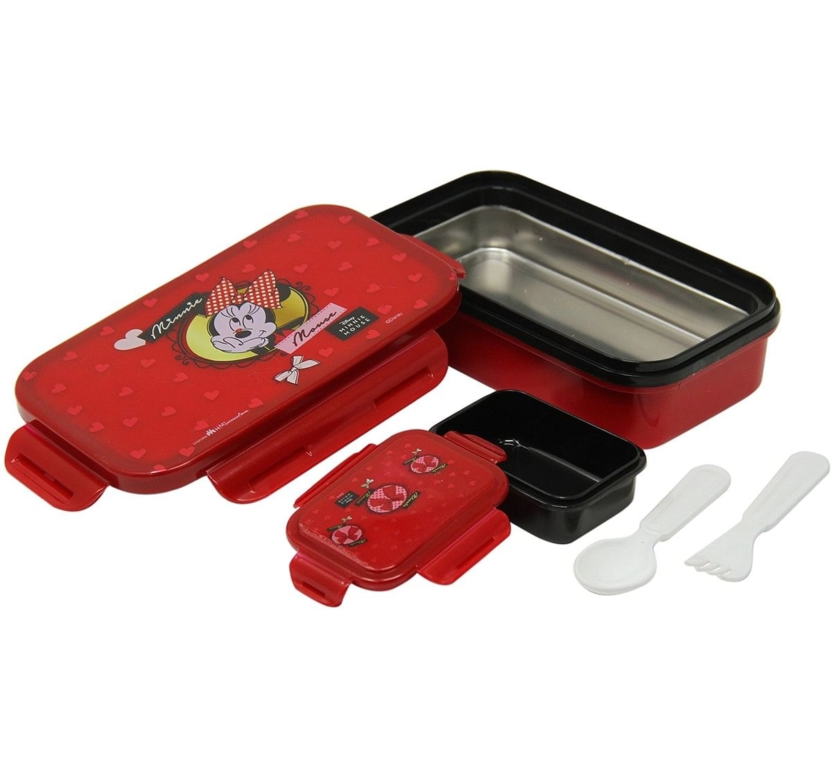 Disney Insulated Lunch Box Minnie Lunch Bags & Boxes for Kids age 3Y+ (Red)