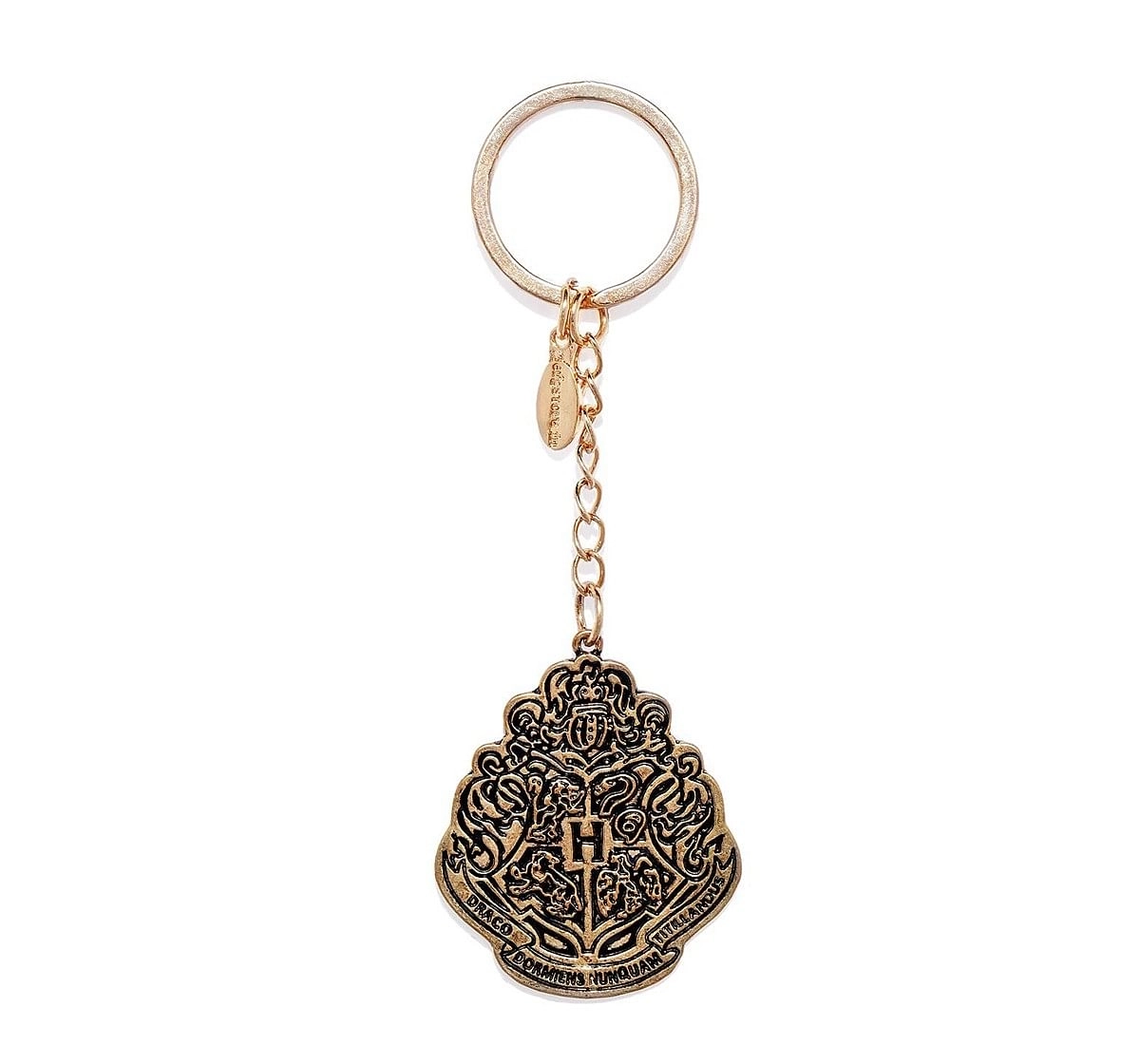 Efg Harry Potter Hogwarts Crest Keychain for Kids age 3Y+ (Antique Gold)