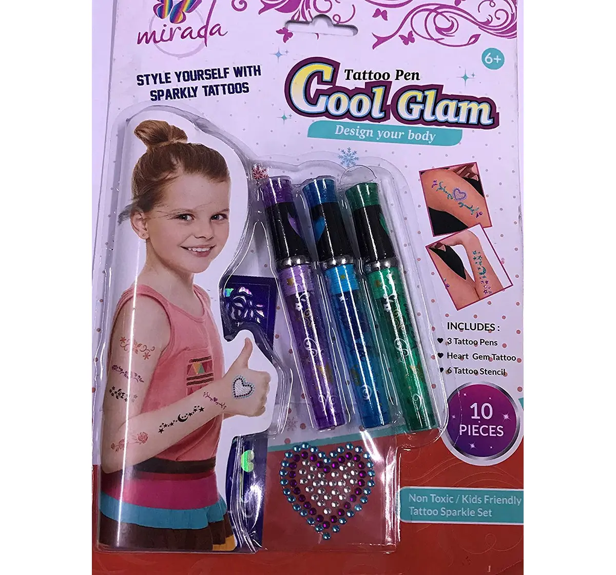 Mirada : Tattoo Pens –  Cool Glam DIY Art & Craft Kits for Kids age 3Y+ 