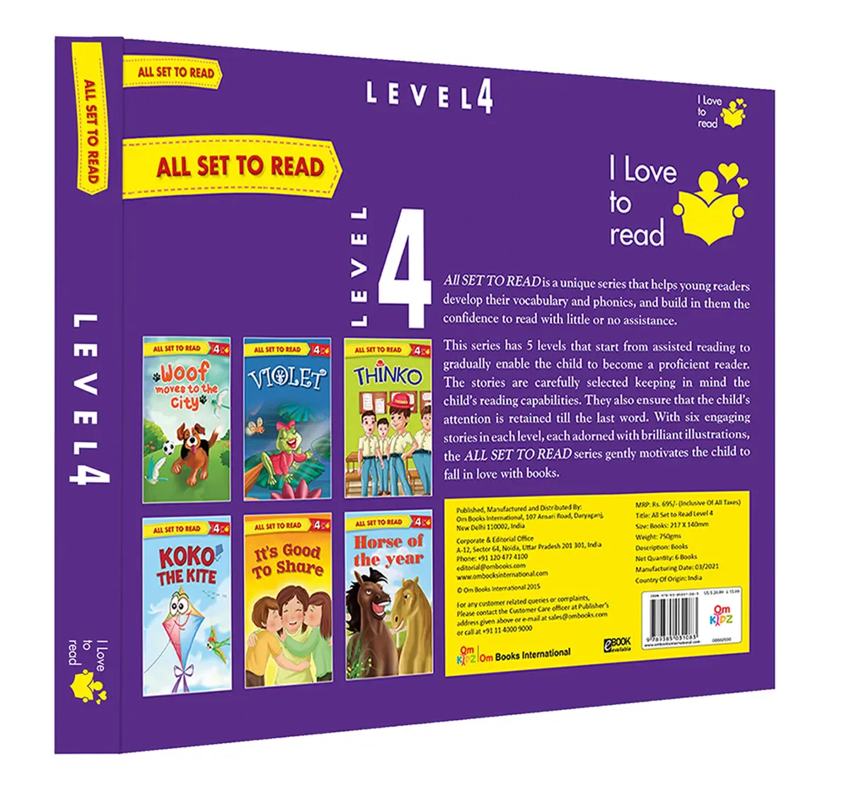 I Love To Read Level 4 Box Book