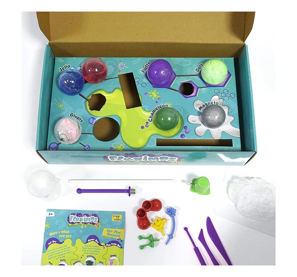 Imagimake Fleximos Hex DIY Art & Craft Kit for Kids age 4Y+ 