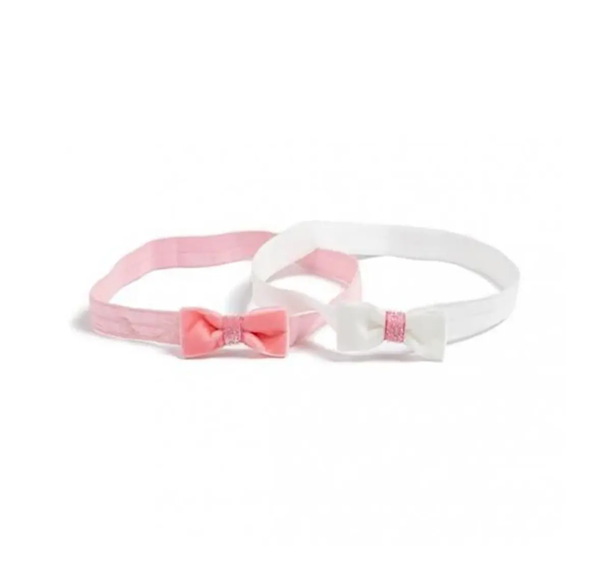 Luvley Pink And White Bow Headbands (2 Pack) Toileteries and Makeup for age 3Y+ 