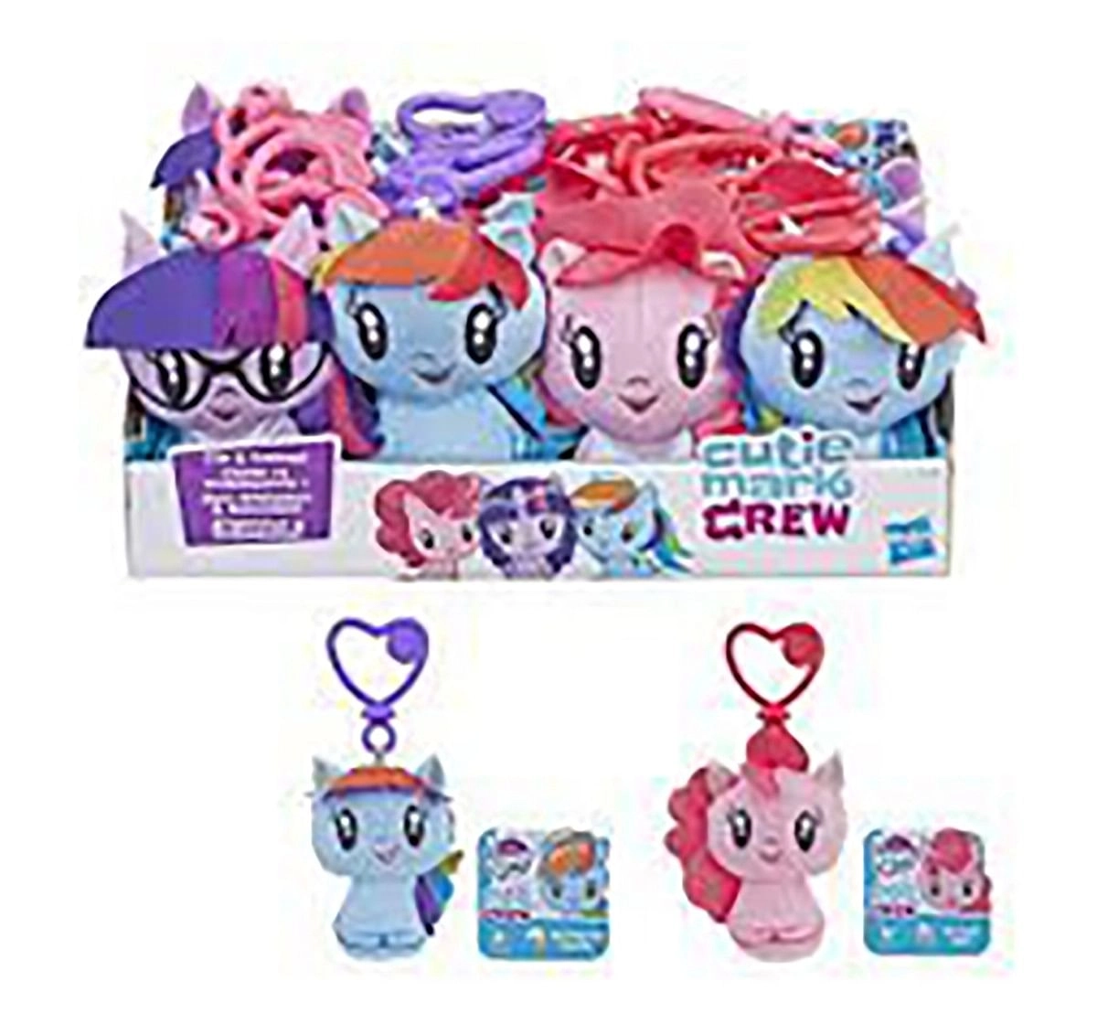 My Little Pony : Cutie Mark Crew Plush Clip Assorted Collectible Dolls for Girls age 3Y+ 
