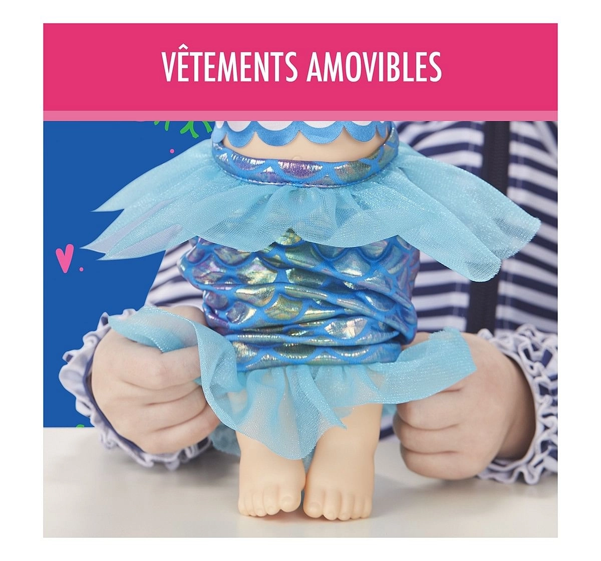 Baby Alive Shimmer ‘N Splash Mermaid (Bld Hair) Dolls & Accessories for age 3Y+ 