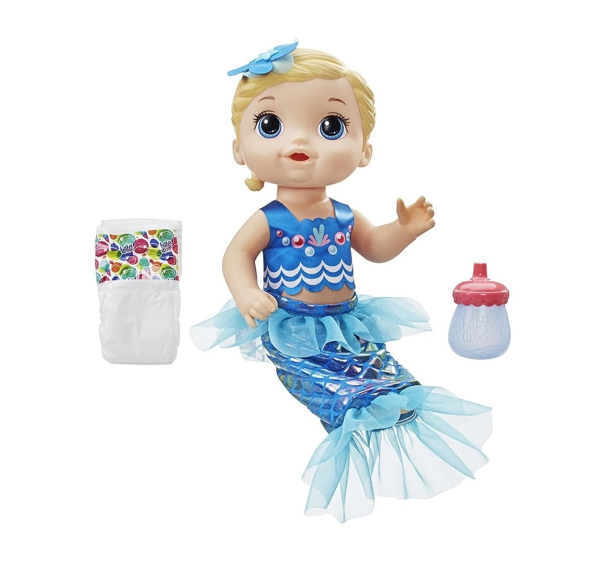 Baby Alive Shimmer ‘N Splash Mermaid (Bld Hair) Dolls & Accessories for age 3Y+ 
