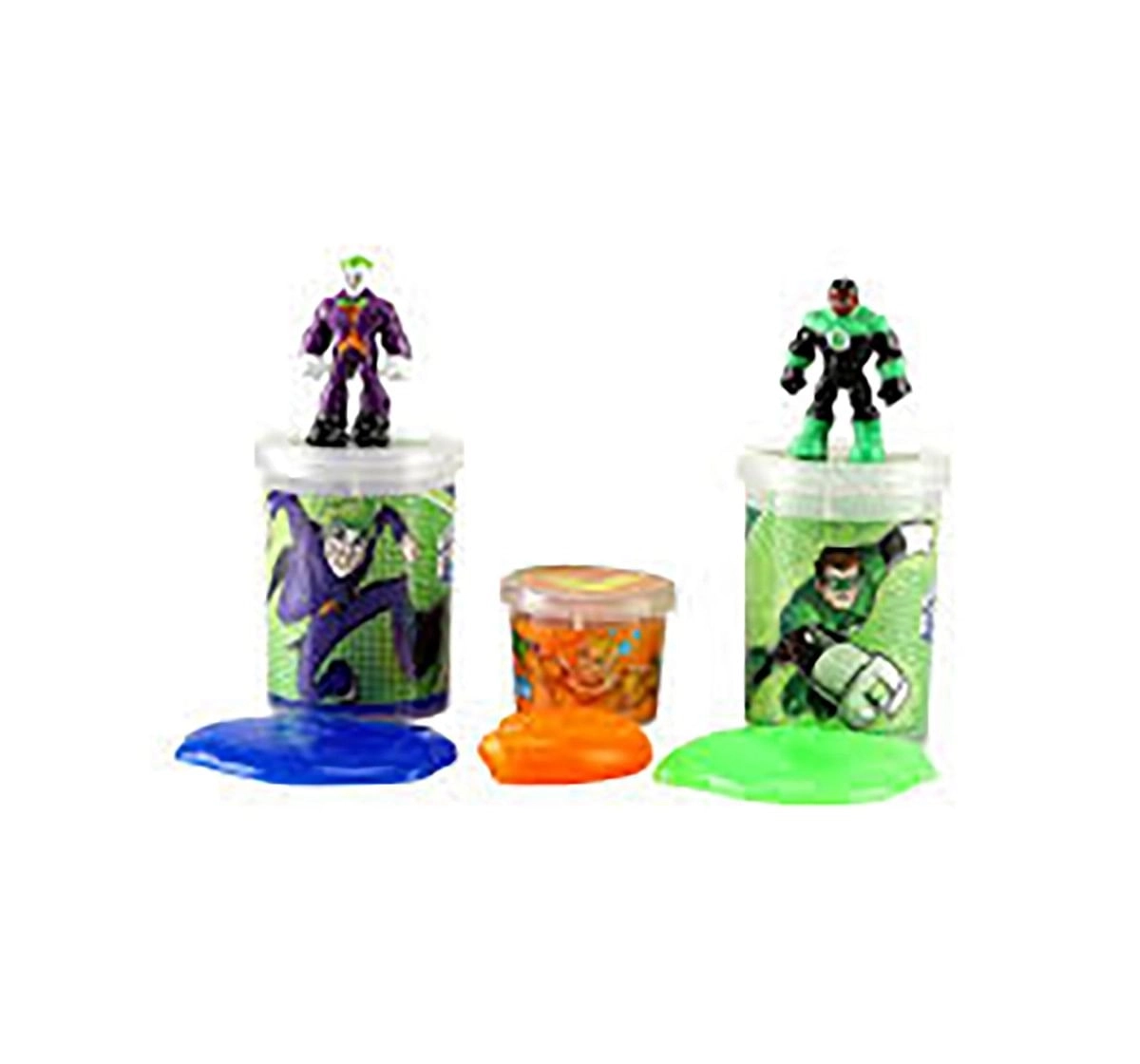 DC Super Friends The Joker & Green Lantern Slime Mix with 2 Liquid & 1 Jelly Slime