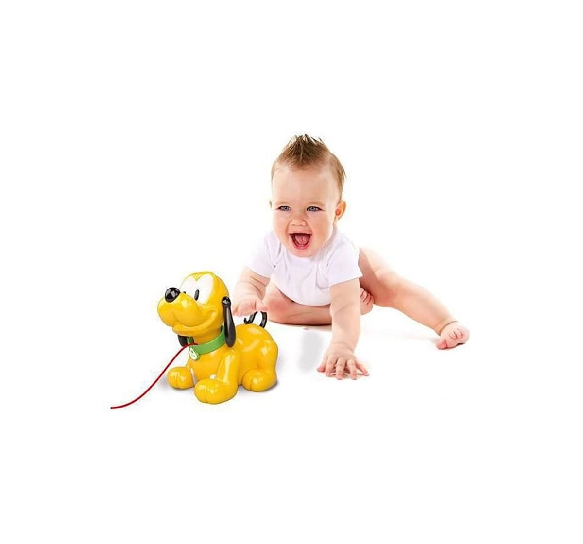 Disney Pull Along Pluto Activity Toy for Kids age 18M + (Yellow)