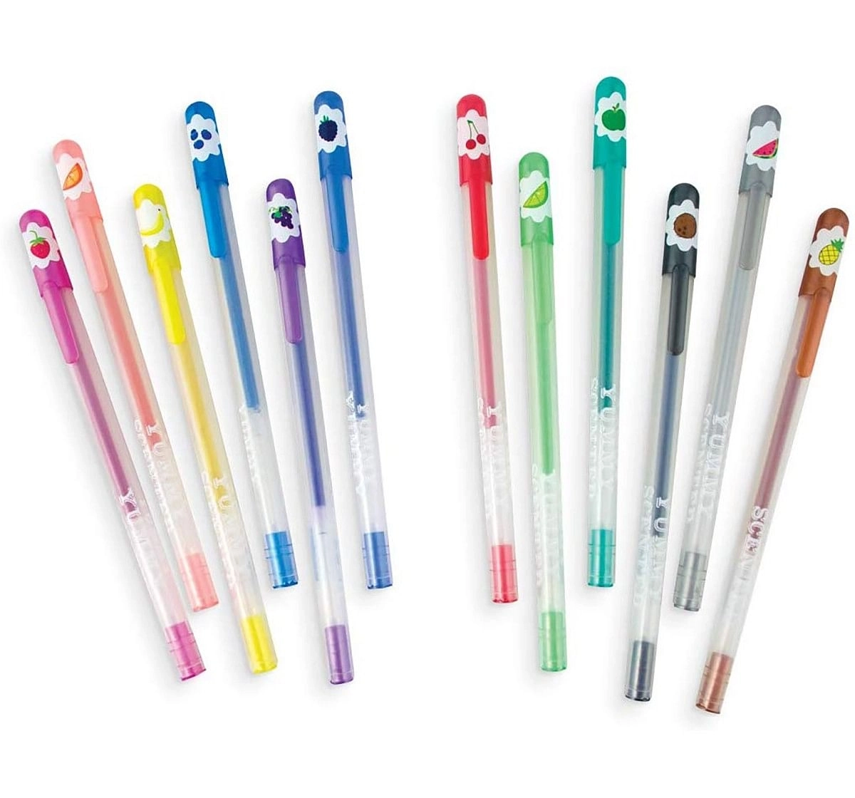 Ooly Yummy Scented Glitter Pens - Set Of 12 School Stationery for Kids age 3Y+ 