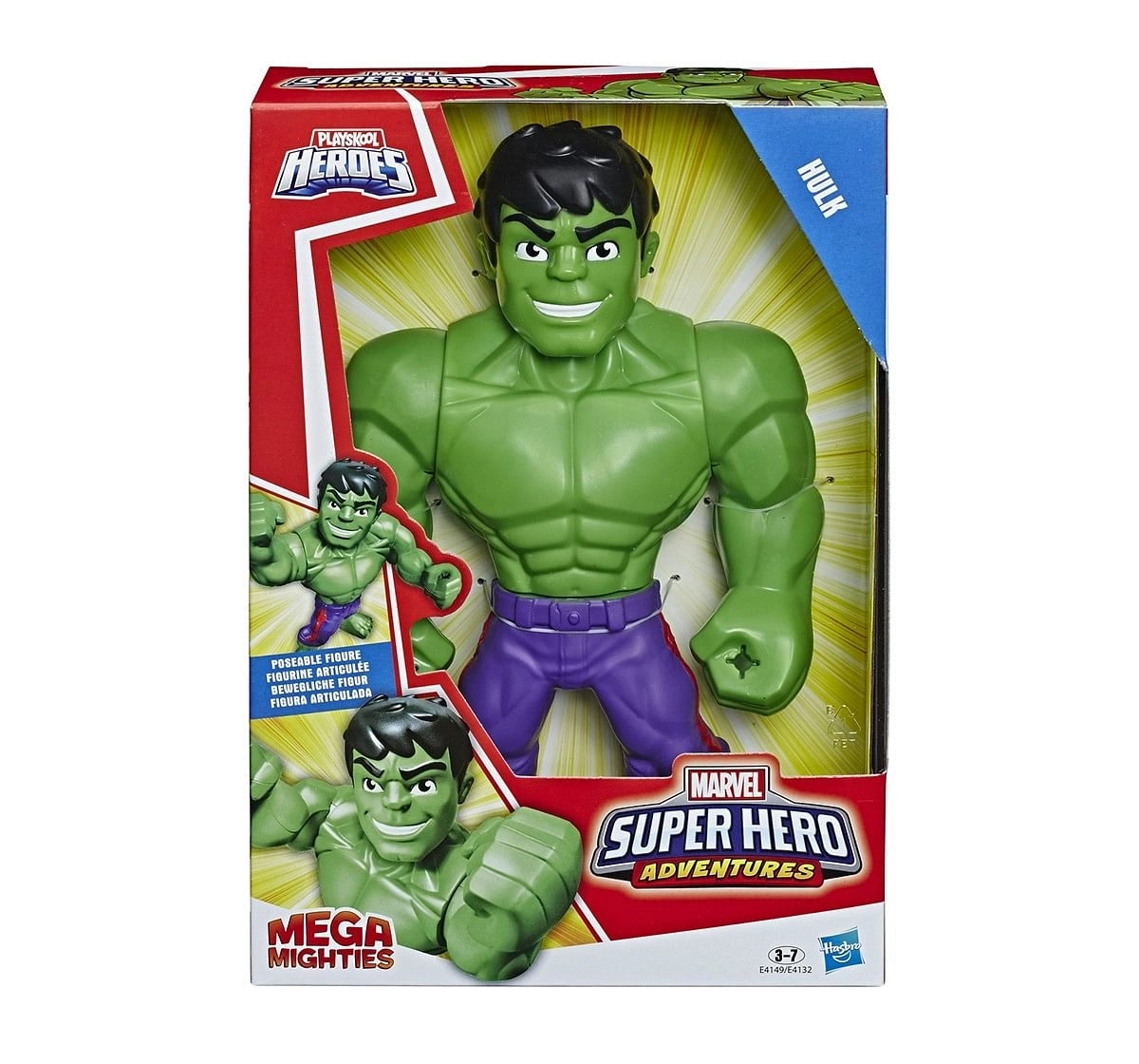 Marvel Super Hero Adventure Mega Mighties Hulk Activity Toys for age 3Y+ 