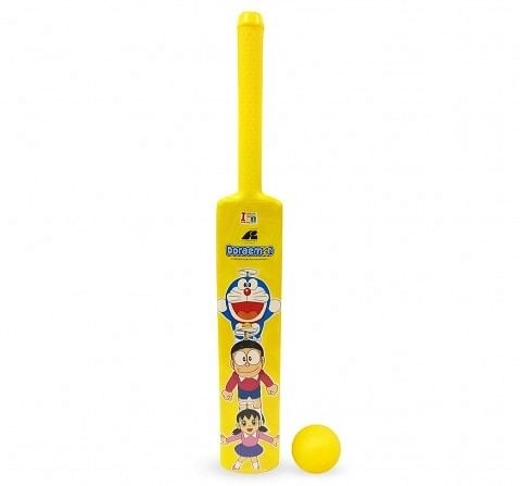 IToys Doremon Bat And Ball Set, Assorted, Unisex, 2Y+ (Multicolor)