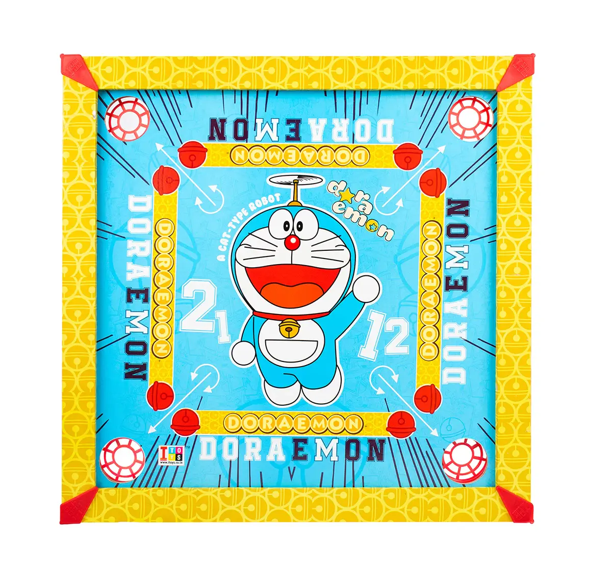 ITOYS 20X20 Doraemon Carrom, Multicolour, 4Y+