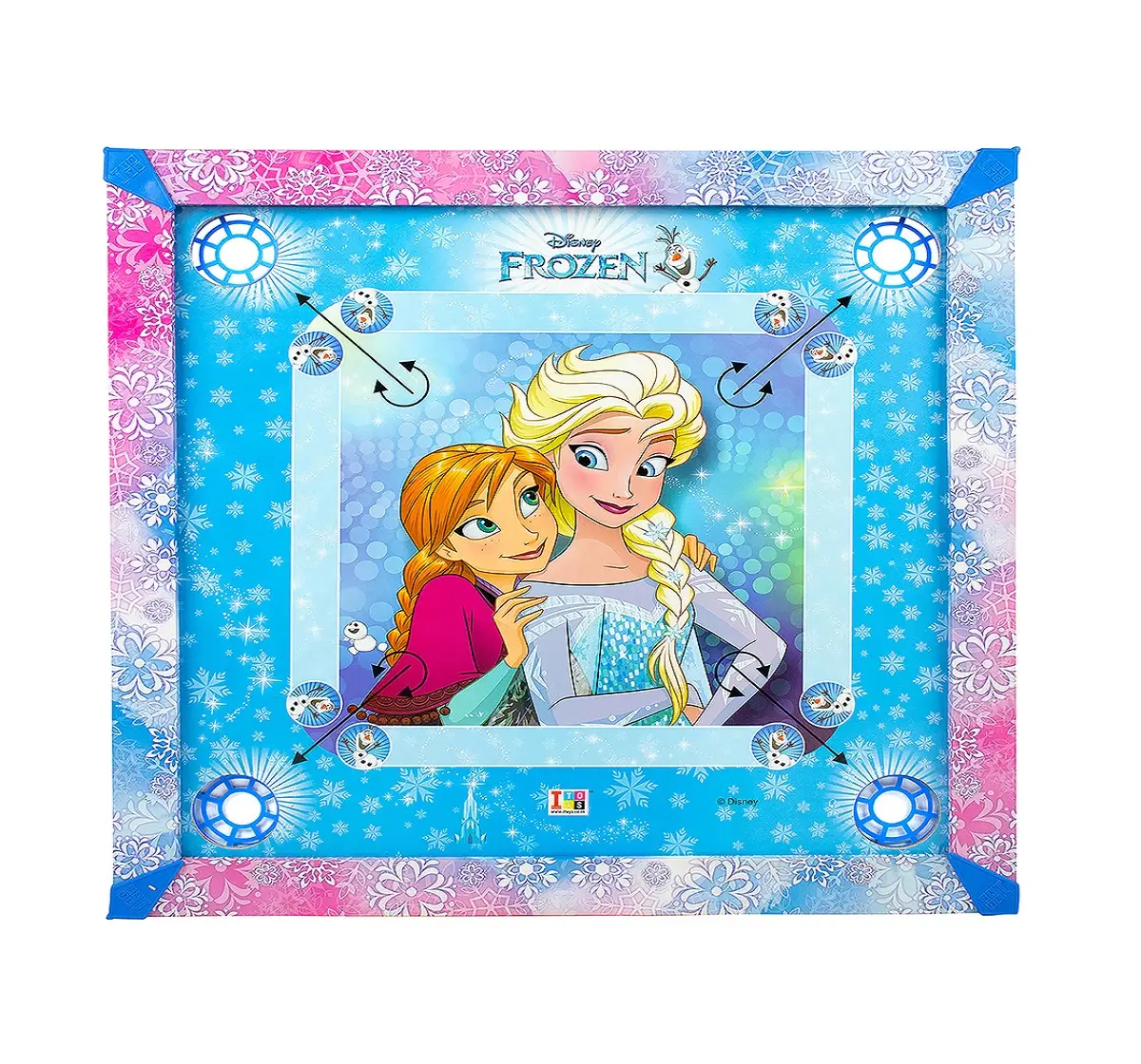 ITOYS 20X20 Frozen Carrom, Multicolour, 4Y+