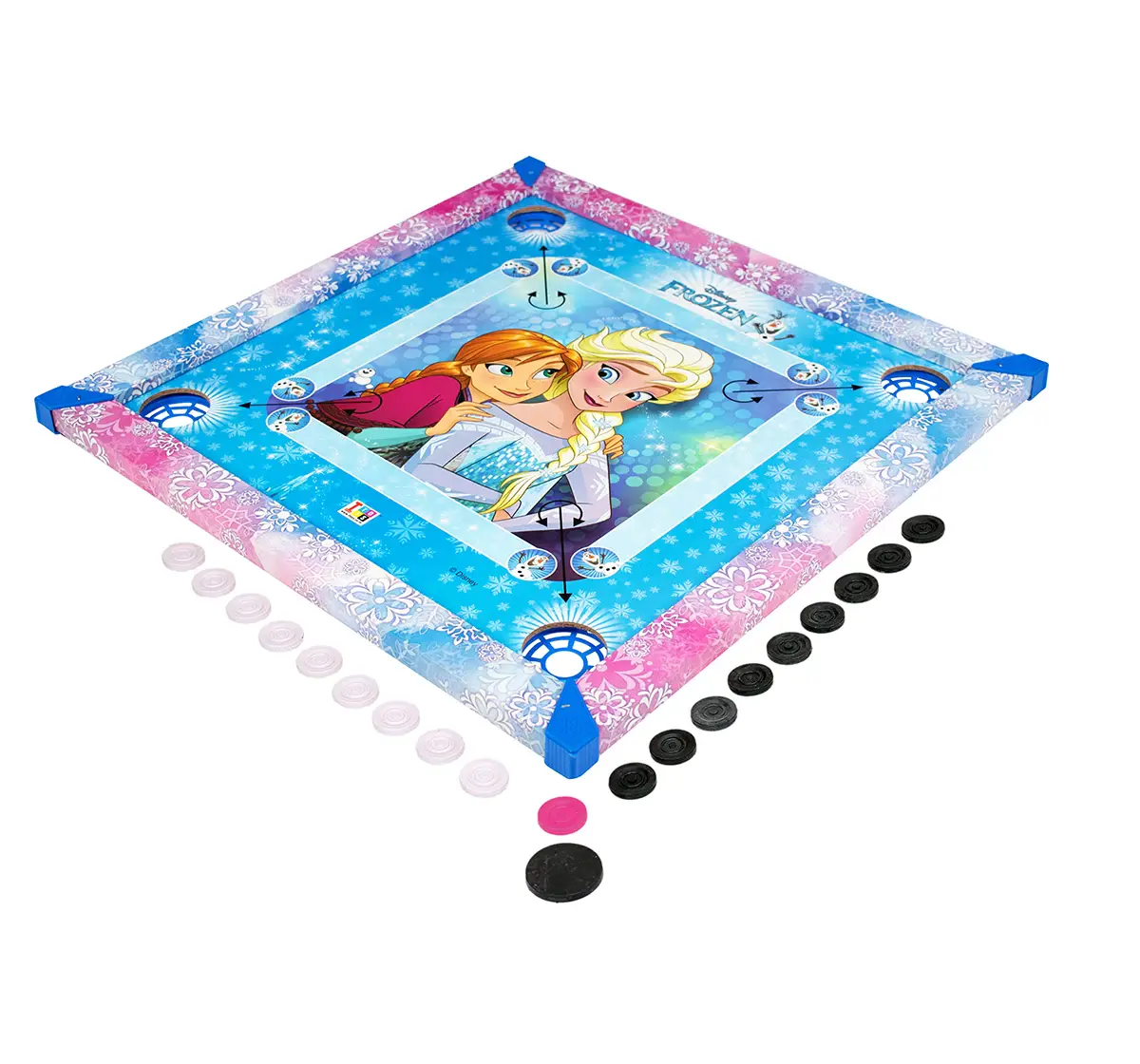 ITOYS 20X20 Frozen Carrom, Multicolour, 4Y+