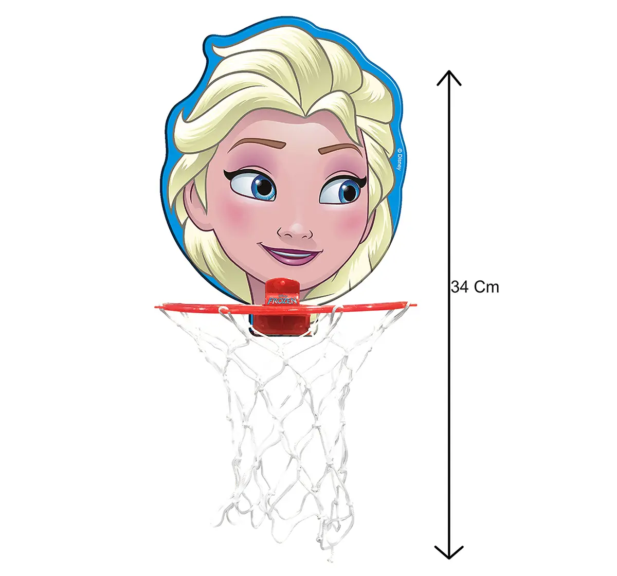 IToys Disney Frozen Face shape basket ball set for kids,  3Y+(Multicolour)