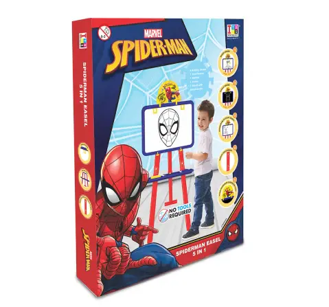 ITOYS 5 In 1 Easel Board Spiderman, Multicolour, 4Y+ 