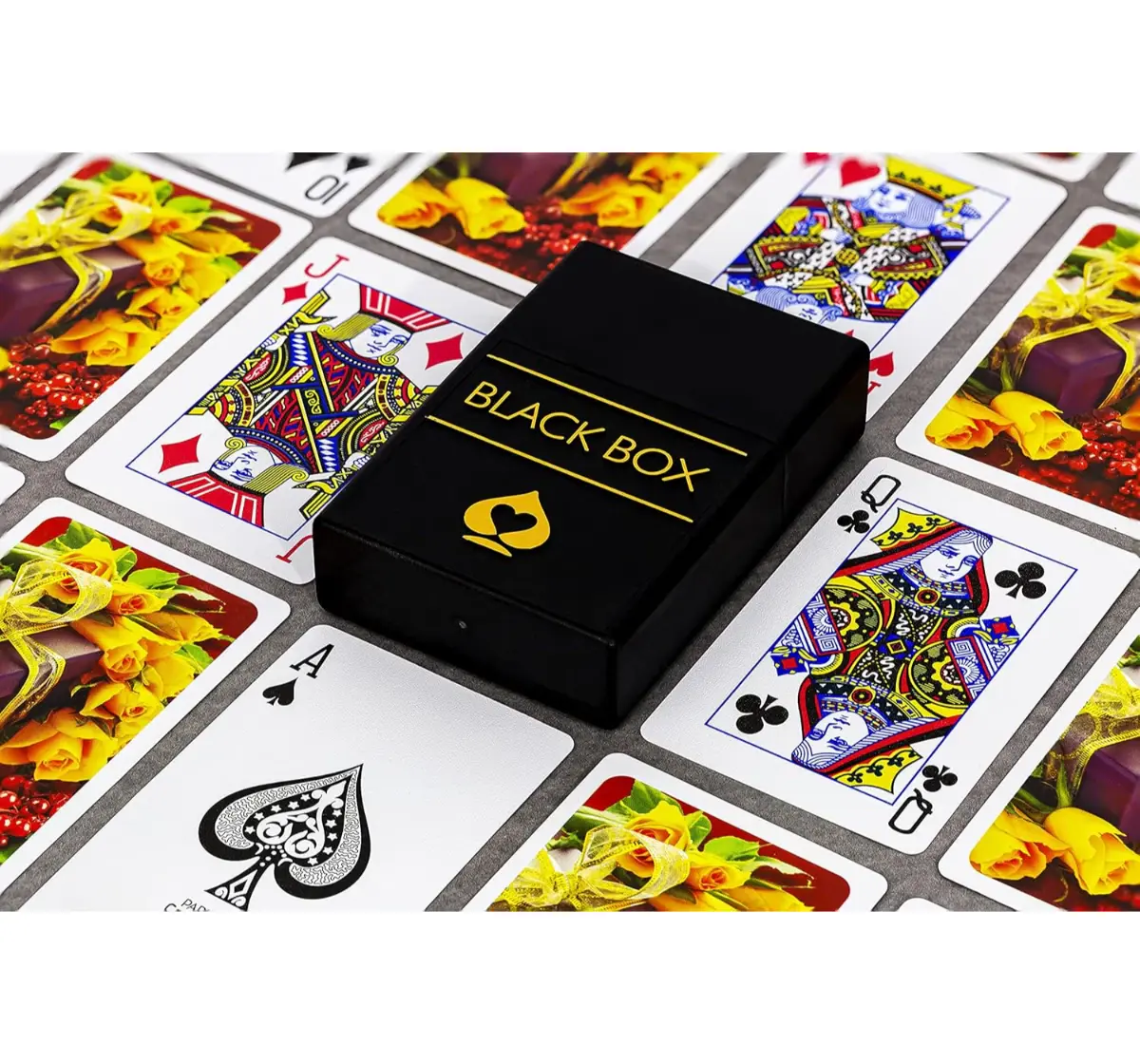 Parksons Black Box Premium Playing Cards With Case, 100% PVC, Multicolor, Pack Of 1, 14Y+