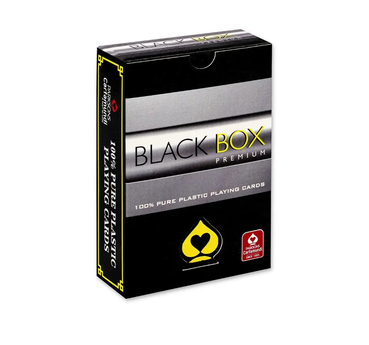 Parksons Black Box Premium Playing Cards With Case, 100% PVC, Multicolor, Pack Of 1, 14Y+