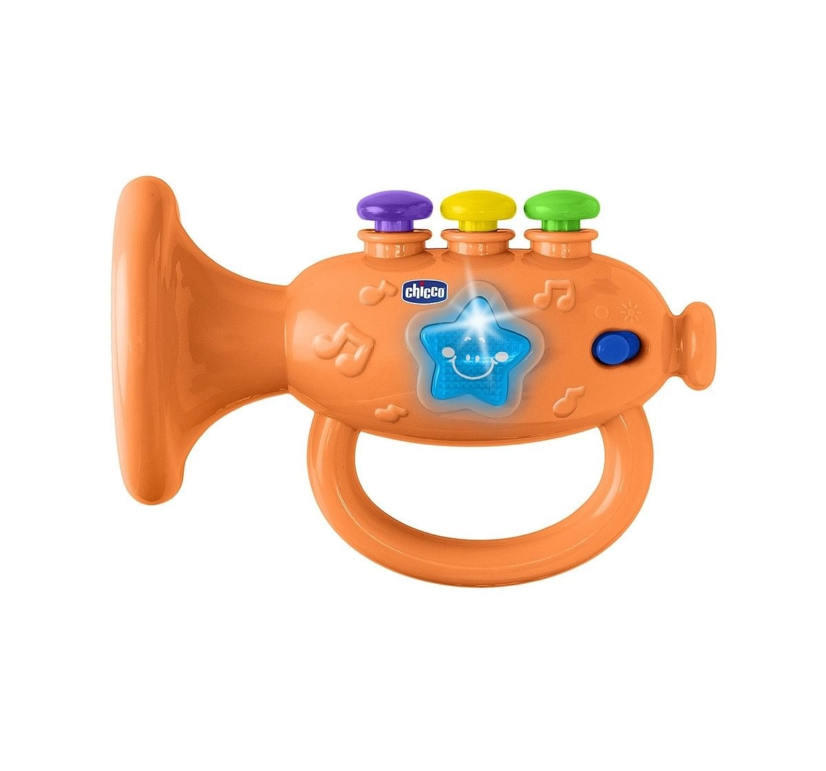 Chicco Musical Trumpet Activity Toy with Light for Kids age 3M+ 