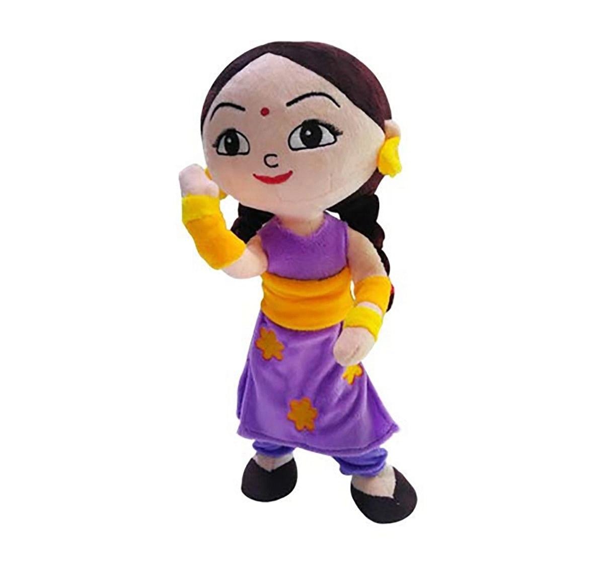 Chhota Bheem Kung Fu Chutki Action Plush Toy- 33Cm Character Soft Toys for Kids age 3Y+ - 33 Cm 